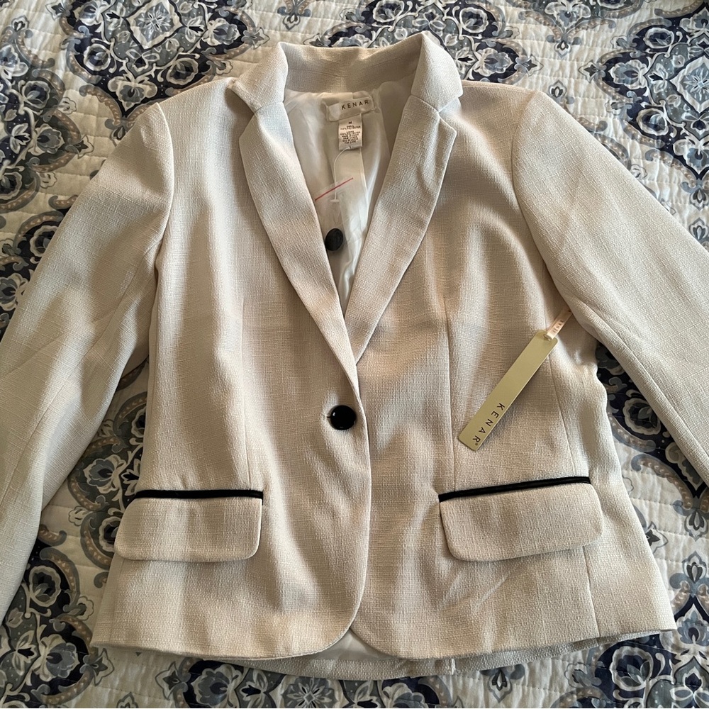 Kenar Women’s Blazer - White Size Medium